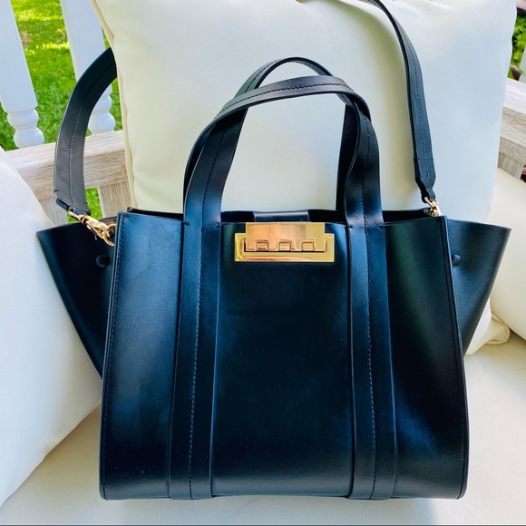 ZAC Zac Posen Black Eartha Iconic Shopper EUC - Picture 3 of 16
